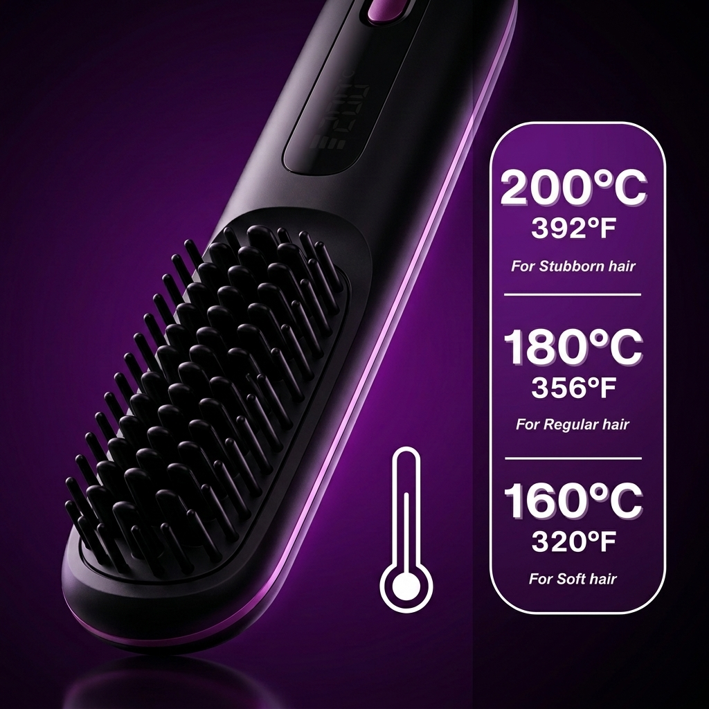 Perfectly straight hair in 5 minutes